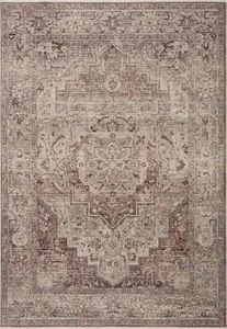 Product Image 1 for Lyra Traditional Berry / Stone 7'-10" x 7'-10" Round Area Rug from Loloi