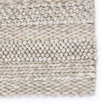 Product Image 1 for Lagom Handmade Solid Ivory/ Light Gray Area Rug from Jaipur