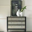 Product Image 1 for Two Tone Aluminum Wrap & Black Three Drawer Chest from Hooker Furniture
