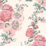 Product Image 1 for Laura Ashley Hollyhocks Coral Pink Wallpaper from Graham & Brown