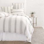 Product Image 1 for Jackson Cream / Grey Linen King Duvet Cover from Pom Pom at Home