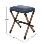 Product Image 1 for Firth Rustic Navy Counter Stool from Uttermost