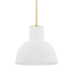 Product Image 1 for Paloma Ceramic White-Wash Shade Pendant Light from Mitzi