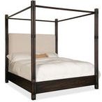 Product Image 1 for Retreat Pole Rattan Upholstered Poster Bed with Canopy from Hooker Furniture