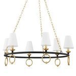 Product Image 1 for Haverford 6-Light Texture Black Aged Brass Chandelier from Mitzi
