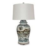 Product Image 1 for Blue & White Sea Flower Temple Jar Lamp from Legend of Asia