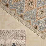 Product Image 9 for Aterian Handmade Medallion Light Gray / Cream Rug 10' x 14' from Jaipur