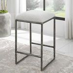 Product Image 4 for Brisbane Iron & Boucle Counter Stool from Uttermost