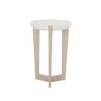 Product Image 1 for Axiom Round White Chairside Table from Bernhardt Furniture