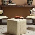 Product Image 2 for Woven Leather Ottoman from Jamie Young