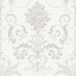Product Image 3 for Laura Ashley Josette Dove-Grey and White Damask Wallpaper from Graham & Brown