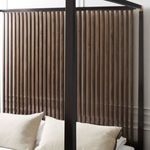 Product Image 3 for Black Wood Modern Queen Pinstripe Bed from Caracole