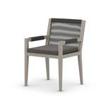 Product Image 7 for Sherwood Grey Wooden Outdoor Dining Armchair with Charcoal Cushion from Four Hands