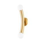 Product Image 1 for Allegra 2-Light Modern Curved Aged Brass Wall Sconce from Mitzi