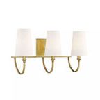 Product Image 1 for Cameron Warm Brass 3 Light Bath from Savoy House