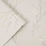 Product Image 1 for Laura Ashley Pussy Willow Dove-Grey Floral Wallpaper from Graham & Brown