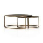 Product Image 20 for Shagreen Antique Brass Round Nesting Coffee Table from Four Hands