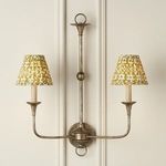 Product Image 2 for Block-Print Gold Pleated Chandelier Shade from Currey & Company