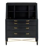 Product Image 5 for Verona Black Secretary Desk from Currey & Company