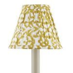 Product Image 3 for Block-Print Gold Pleated Chandelier Shade from Currey & Company