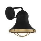 Product Image 3 for Belmont 1 Light Textured Black W/ Warm Brass Accents Sconce from Savoy House 
