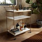 Product Image 13 for Felix Antique Brass Modern Bar Cart from Four Hands