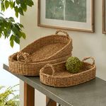 Product Image 2 for Seagrass Oval Trays, Set Of 3 from Napa Home And Garden