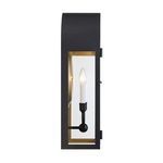Product Image 5 for Grotto 2-Light Outdoor Wall Lantern in Matte Black with Vintage Gold from Savoy House