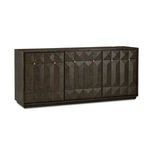 Product Image 1 for Kendall Dark Brown Oak Geometric Credenza from Currey & Company