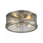 Product Image 1 for Coby 2 Light Flush In Brushed Nickel from Elk Lighting