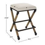 Product Image 1 for Firth Rustic Oatmeal Counter Stool from Uttermost