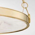 Product Image 3 for Kirby 1-Light Large Chandelier - Aged Brass from Hudson Valley