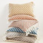 Product Image 1 for Odessa Chevron Taupe/ Ivory Indoor/ Outdoor Lumbar Pillow from Jaipur