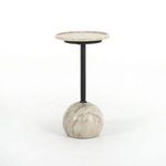 Product Image 11 for Viola Antique White Marble Accent Table from Four Hands