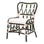 Product Image 2 for Caprice Black Rattan Dining Chair, Set of 2 from Essentials for Living