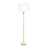 Product Image 1 for Fisher White Concrete Base Gold Metal Floor Lamp from Regina Andrew Design