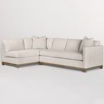 Product Image 2 for Clayton Alabaster Polyester Performance Fabric Sectional from Alder & Tweed