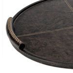Product Image 2 for Forte Leather Large Round Tray from Regina Andrew Design