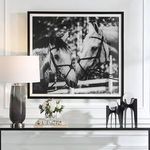 Product Image 2 for Apple Of My Eye Black & White Framed Horse Print from Uttermost