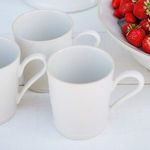 Product Image 2 for Beja Ceramic Stoneware Mug, Set of 6 - White & Cream from Costa Nova