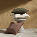Product Image 3 for Tharp Green Fabric Outdoor 20" Pillow - Textured Olive from Four Hands
