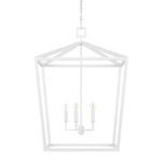 Product Image 2 for Denison White Wrought Iron Chandelier from Currey & Company