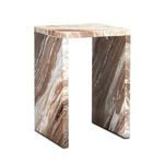 Product Image 1 for Ryan Brown Marble Accent Table from Currey & Company