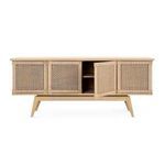 Product Image 2 for Dante Natural Rattan 4-Door Cabinet from Villa & House