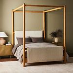 Product Image 2 for Bowen Buff Oak Traditional Canopy Queen Bed from Four Hands