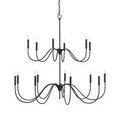Product Image 2 for Tirrell Antique Black Medium Chandelier from Currey & Company