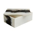 Product Image 3 for Hollie Black & White Resin Boxes, Set of 2 from Arteriors