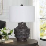 Product Image 3 for Timber Carved Wooden Table Lamp from Uttermost