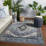 Product Image 2 for Cicero Indoor/ Outdoor Medallion Blue/ Gray Rug from Jaipur