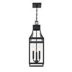 Product Image 5 for Emery 3-Light Outdoor Hanging Lantern in Matte Black from Savoy House
